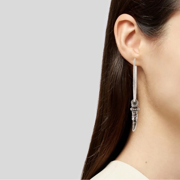 GUCCI - Anger Forest Mismatched
Hoop Clip Earrings - SS925 - Picture 3 of 14